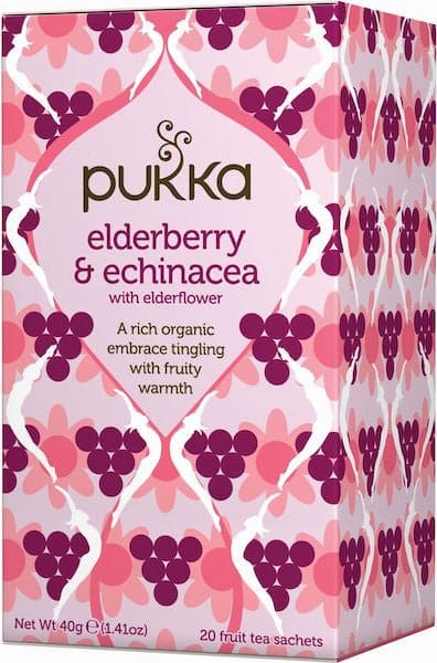 Stort online udvalg i Pukka Elderberry & Echinacea te Ø 20 br. ❤ Pukka ❤ Hurtig levering: 1 - 2 Hverdage og gratis fragt v/køb over 295 kr. GLS til pakkeshop ❤ Varenummer: HG-19947 og barcode / Ean: på lager - Kæmpe udvalg i Sundhed - Over 434 design brands på udsalg