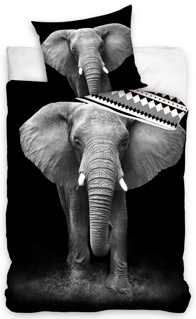 Se Elefant Sengetøj 140 x 200, 100 procent bomuld ✔ Kæmpe udvalg i Mmaction ✔ Hurtig levering: 1 - 2 Hverdage samt billig fragt - Varenummer: MMA-2040163 og barcode / Ean: &
