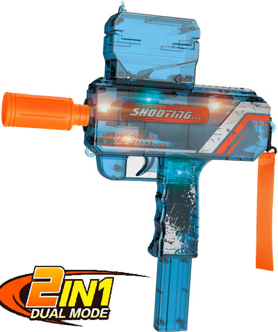 Se Elektronisk 2-i-1 UZI Gel blaster + Dart blaster fra 8 år ❤ Stort online udvalg i Shooting Elite ❤ Hurtig levering: 1 - 2 Hverdage samt billig fragt - Varenummer: MMA-228011 og barcode / Ean: '5712548227911 på lager - Udsalg på Gel Blasters Spar op til 58% - Over 350 kendte brands på udsalg