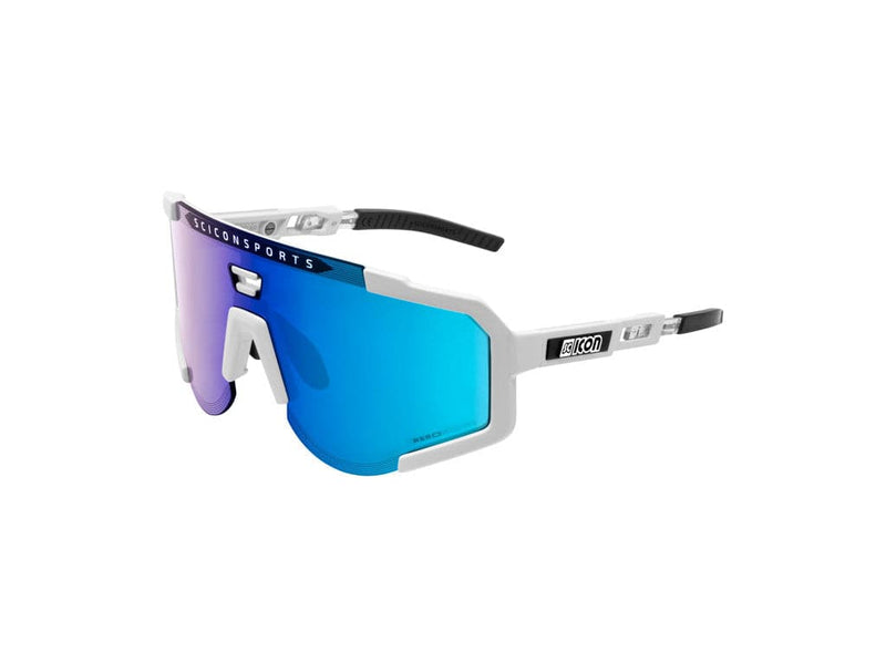 Se Scicon Aeroscope - Cykelbrille - Multimirror Blue / White Gloss ✔ Kæmpe udvalg i  Scicon ✔ Hurtig levering: 1 - 2 Hverdage samt billig fragt - Varenummer: CKP-8023848000287 og barcode / Ean: &
