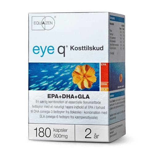 Stort online udvalg i Equazen ( Tidligere Eye Q ) fiskeolie EPA+DHA+GLA - 180 kaps. ❤ Equazen ❤ Hurtig levering: 1 - 2 Hverdage og gratis fragt v/køb over 295 kr. GLS til pakkeshop ❤ Varenummer: HG-1612 og barcode / Ean: 5015672484480 på lager - Kæmpe udvalg i Sundhed - Over 412 kendte brands på udsalg