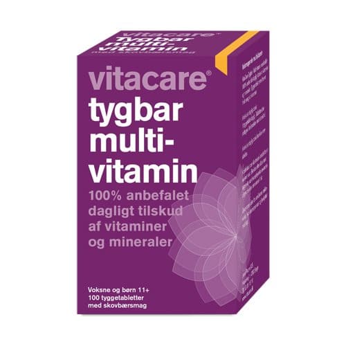 Stort online udvalg i VitaCare Tygbar Multivitamin til voksne (11+) 100 tab. ❤ VitaCare ❤ Hurtig levering: 1 - 2 Hverdage og gratis fragt v/køb over 295 kr. GLS til pakkeshop ❤ Varenummer: HG-6287 og barcode / Ean: 5709920400437 på lager - Kæmpe udvalg i Sundhed - Over 300 kendte brands på udsalg