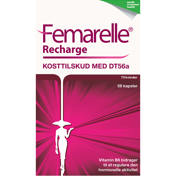 Stort online udvalg i Femarelle Recharge 56 kapsler ❤ Femarelle ❤ Hurtig levering: 1 - 2 Hverdage og gratis fragt v/køb over 295 kr. GLS til pakkeshop ❤ Varenummer: HG-49357 og barcode / Ean: 7290006910264 på lager - Kæmpe udvalg i Overgangsalder - Over 412 kendte brands på udsalg