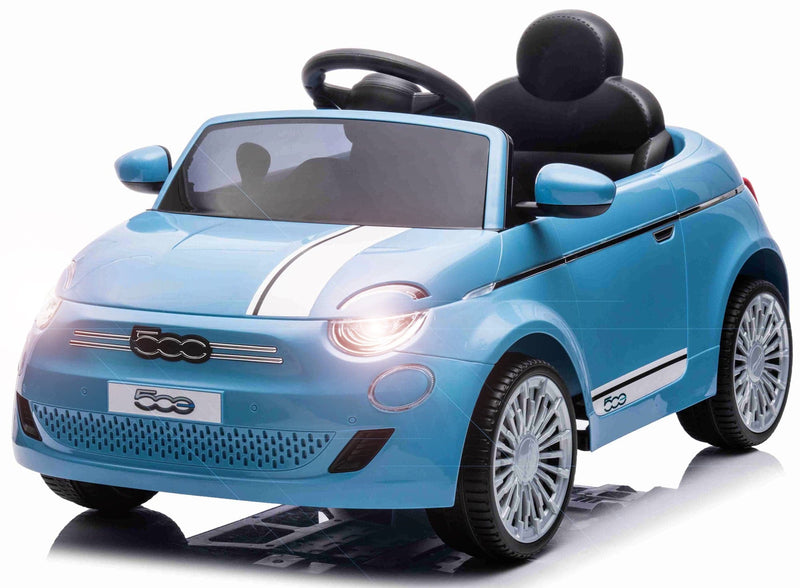 Se Fiat 500e Elbil til børn 12V m/Lædersæde, Gummihjul, 2.4G remote ✔ Kæmpe udvalg i  MegaLeg ✔ Hurtig levering: 1 - 2 Hverdage samt billig fragt - Varenummer: MMA-28212 og barcode / Ean: &