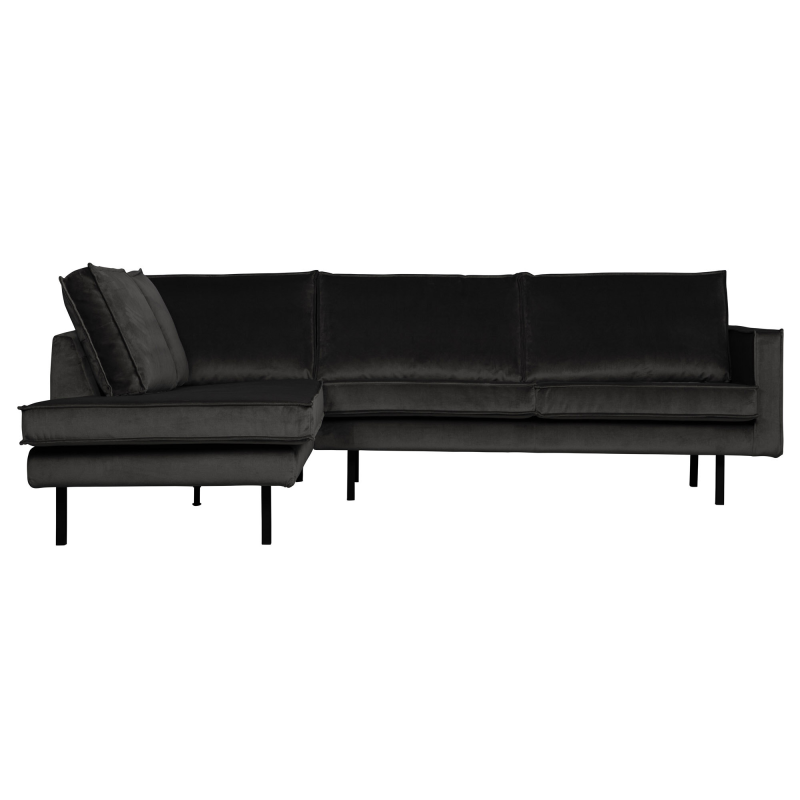 Se BePureHome Rodeo Hjørnesofa Venstrevendt Velour - Anthracite ❤ Stort online udvalg i BePureHome ❤ Hurtig levering: 1 - 2 Hverdage samt billig fragt ❤ Varenummer: BYH-2185771 og barcode / Ean: 8714713103751 på lager - Udsalg på Sofa - Over 434 design mærker på udsalg