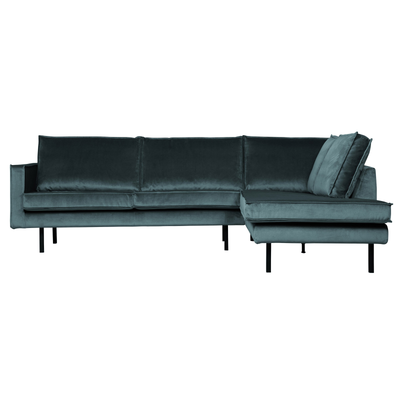 Se BePureHome Rodeo Hjørnesofa Højrevendt Velour - Teal ❤ Stort online udvalg i BePureHome ❤ Hurtig levering: 1 - 2 Hverdage samt billig fragt ❤ Varenummer: BYH-2185749 og barcode / Ean: 8714713106523 på lager - Udsalg på Sofa - Over 434 design mærker på udsalg