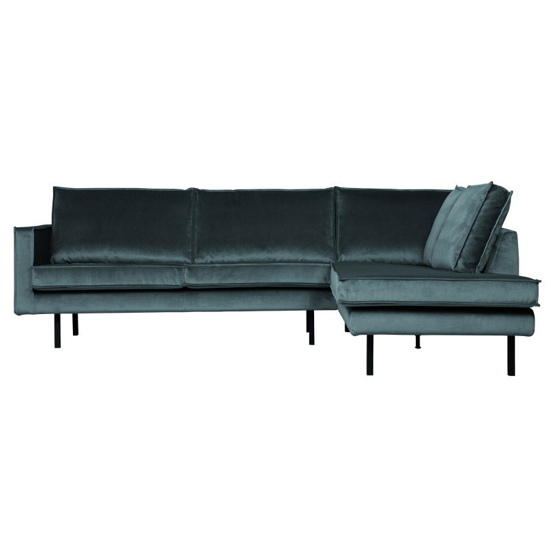 Se BePureHome Rodeo Hjørnesofa Højrevendt Velour - Teal ❤ Stort online udvalg i BePureHome ❤ Hurtig levering: 1 - 2 Hverdage samt billig fragt ❤ Varenummer: BYH-2185749 og barcode / Ean: 8714713106523 på lager - Udsalg på Sofa - Over 434 design mærker på udsalg