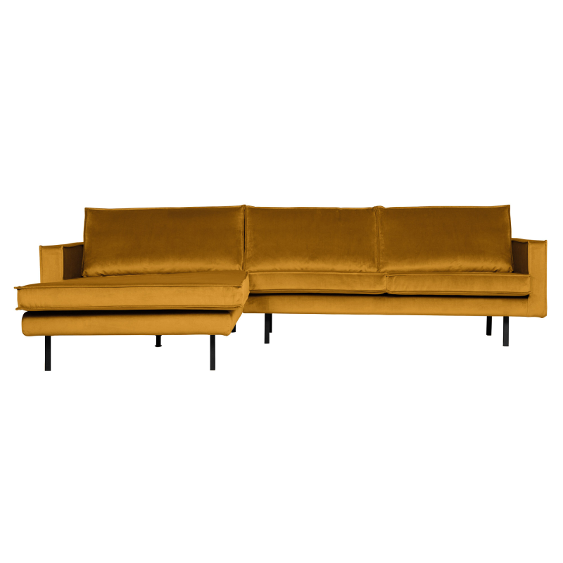 Se BePureHome Rodeo Chaiselong Venstrevendt Velour - Ochre ❤ Stort online udvalg i BePureHome ❤ Hurtig levering: 1 - 2 Hverdage samt billig fragt ❤ Varenummer: BYH-2185726 og barcode / Ean: 8714713105106 på lager - Udsalg på Sofa - Over 360 kendte mærker på udsalg