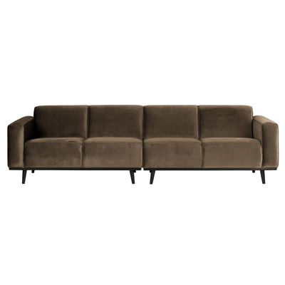 Se BePureHome Statement 4-pers Sofa 280 cm Velour - Taupe ❤ Stort online udvalg i BePureHome ❤ Hurtig levering: 1 - 2 Hverdage samt billig fragt ❤ Varenummer: BYH-2180537 og barcode / Ean: 8714713088096 på lager - Udsalg på Sofa - Over 322 kendte brands på udsalg