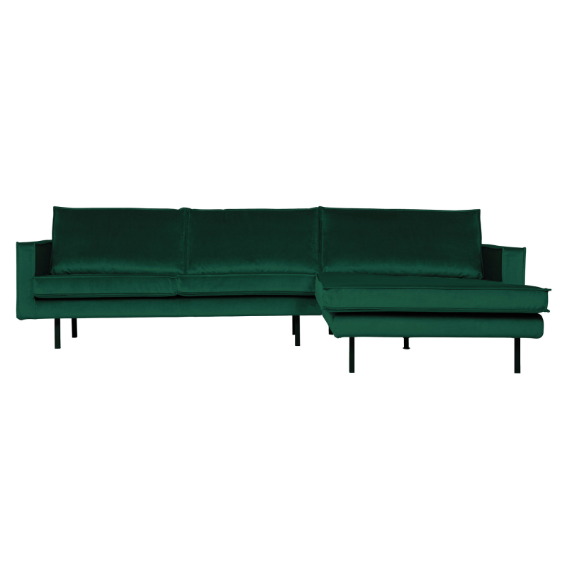 Se BePureHome Rodeo Chaiselong Højrevendt Velour Forest - Green ❤ Stort online udvalg i BePureHome ❤ Hurtig levering: 1 - 2 Hverdage samt billig fragt ❤ Varenummer: BYH-2185713 og barcode / Ean: 8714713104857 på lager - Udsalg på Sofa - Over 350 kendte brands på udsalg