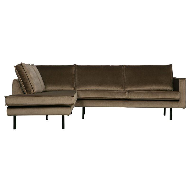 Se BePureHome Rodeo Hjørnesofa Venstrevendt Velour - Taupe ❤ Stort online udvalg i BePureHome ❤ Hurtig levering: 1 - 2 Hverdage samt billig fragt ❤ Varenummer: BYH-2185759 og barcode / Ean: 8714713106479 på lager - Udsalg på Sofa - Over 434 design mærker på udsalg