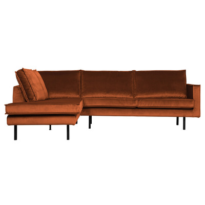 Se BePureHome Rodeo Hjørnesofa Venstrevendt Velour - Rust ❤ Stort online udvalg i BePureHome ❤ Hurtig levering: 1 - 2 Hverdage samt billig fragt ❤ Varenummer: BYH-2185772 og barcode / Ean: 8714713106417 på lager - Udsalg på Sofa - Over 434 design mærker på udsalg