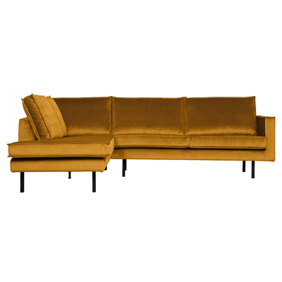 Se BePureHome Rodeo Hjørnesofa Venstrevendt Velour - Ochre ❤ Stort online udvalg i BePureHome ❤ Hurtig levering: 1 - 2 Hverdage samt billig fragt ❤ Varenummer: BYH-2185760 og barcode / Ean: 8714713106172 på lager - Udsalg på Sofa - Over 434 design mærker på udsalg