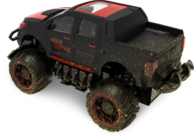 Se Fjernstyret Mud Off-Road Truck 1:18 Sort/Rød, 2.4G ✔ Kæmpe udvalg i  mmaction ✔ Hurtig levering: 1 - 2 Hverdage samt billig fragt - Varenummer: MMA-146523 og barcode / Ean: &