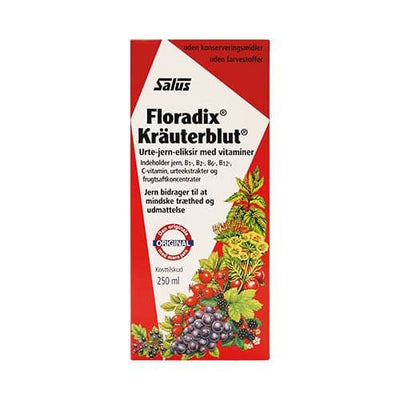 Stort online udvalg i Floradix Kräuterblut 250 ml. ❤ Floradix ❤ Hurtig levering: 1 - 2 Hverdage og gratis fragt v/køb over 295 kr. GLS til pakkeshop ❤ Varenummer: HG-9621 og barcode / Ean: 4004148057076 på lager - Kæmpe udvalg i Sundhed - Over 412 kendte brands på udsalg