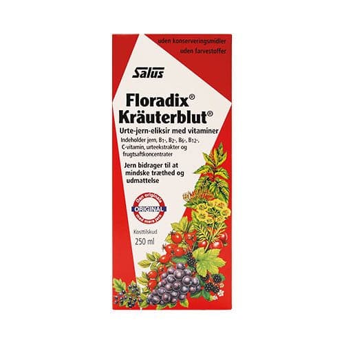 Stort online udvalg i Floradix Kräuterblut 250 ml. ❤ Floradix ❤ Hurtig levering: 1 - 2 Hverdage og gratis fragt v/køb over 295 kr. GLS til pakkeshop ❤ Varenummer: HG-9621 og barcode / Ean: 4004148057076 på lager - Kæmpe udvalg i Sundhed - Over 412 kendte brands på udsalg
