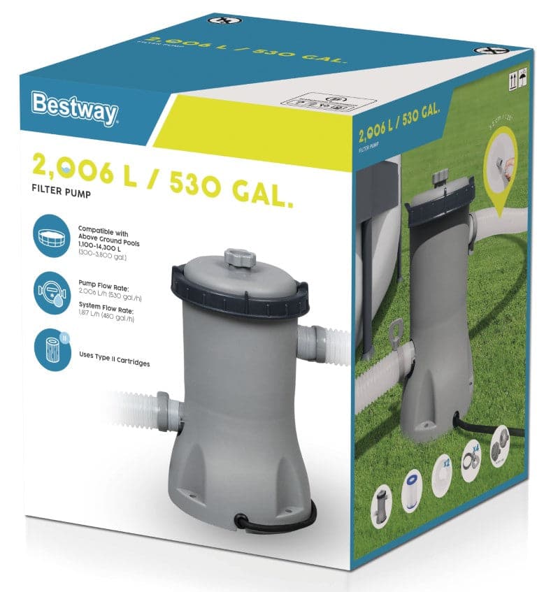 Se Flowclear Filterpumpe 2006 l/t ❤ Stort online udvalg i Bestway ❤ Hurtig levering: 1 - 2 Hverdage samt billig fragt - Varenummer: MMA-17858383 og barcode / Ean: &