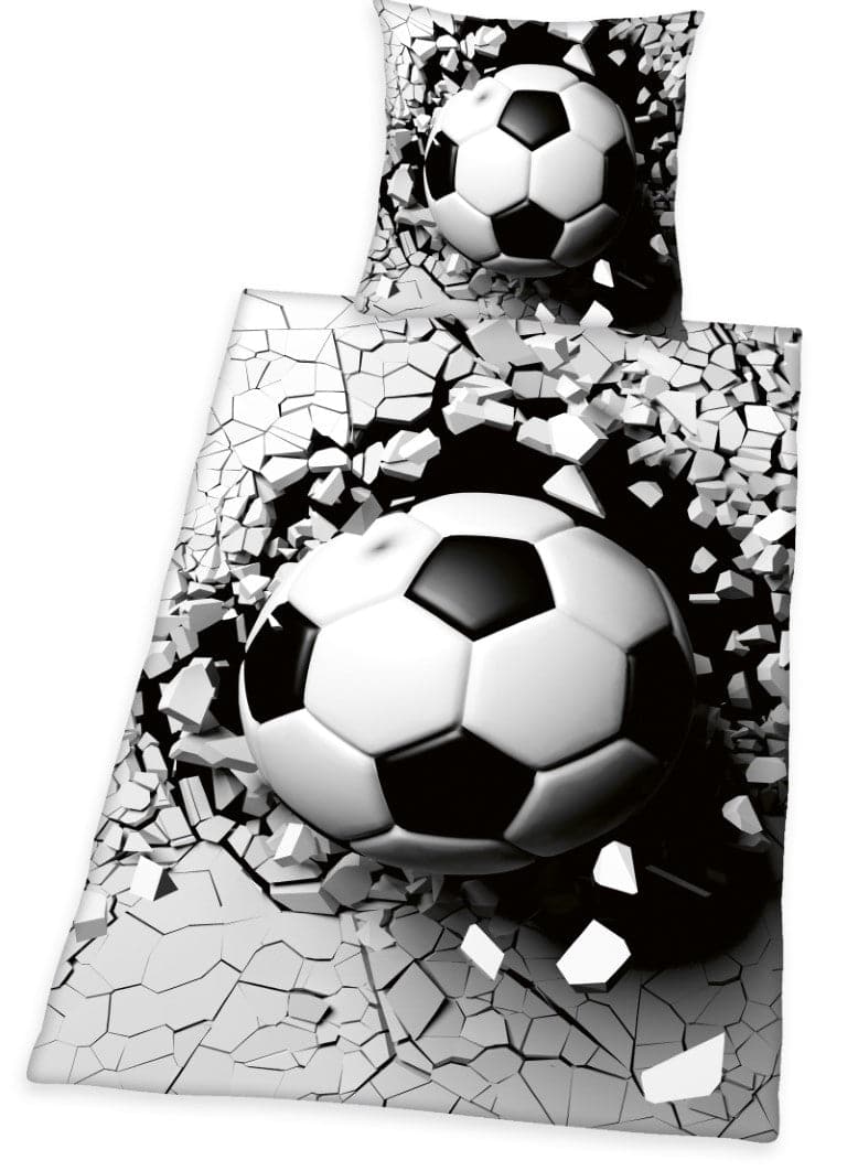 Se Fodbold 3D Sengetøj - 100 Procent Bomuld ❤ Stort online udvalg i KopK ❤ Hurtig levering: 1 - 2 Hverdage samt billig fragt - Varenummer: MMA-2010252 og barcode / Ean: &