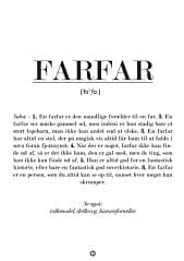 Citaplakat A5 Postkort Farfar