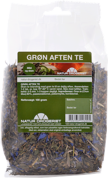 Stort online udvalg i Natur Drogeriet Grøn Aften Te 100 g. ❤ Natur Drogeriet ❤ Hurtig levering: 1 - 2 Hverdage og gratis fragt v/køb over 295 kr. GLS til pakkeshop ❤ Varenummer: HG-12717 og barcode / Ean: 5703137126005 på lager - Kæmpe udvalg i Mad & drikke - Over 454 design mærker på udsalg