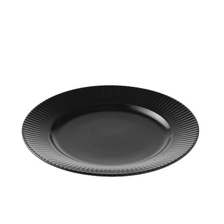 Aida Groovy Frokosttallerken Stentøj sort 21 cm. - Køb online nu