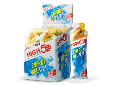 Se High5 Energy Gel Aqua - Energigel med appelsin - 1 kasse á 20 stk. ❤ Stort online udvalg i High5 ❤ Hurtig levering: 1 - 2 Hverdage samt billig fragt ❤ Varenummer: CKP-5027492005233 og barcode / Ean: på lager - Udsalg på Energiprodukter Spar op til 62% - Over 312 kendte brands på udsalg