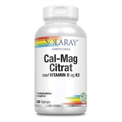 Stort online udvalg i Solaray Cal-Mag Citrat m. D- og K2-vitamin 240 kaps. ❤ Solaray ❤ Hurtig levering: 1 - 2 Hverdage og gratis fragt v/køb over 295 kr. GLS til pakkeshop ❤ Varenummer: HG-7288 og barcode / Ean: 076280867312 på lager - Kæmpe udvalg i Sundhed - Over 434 design mærker på udsalg