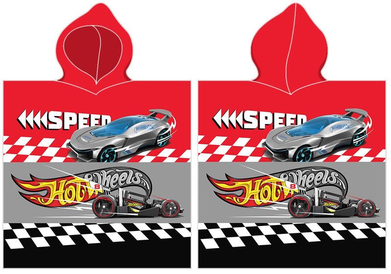 Se Hot Wheels Poncho badehåndklæde med hætte - 100 procent bomuld ✔ Kæmpe udvalg i Mmaction ✔ Hurtig levering: 1 - 2 Hverdage samt billig fragt - Varenummer: MMA-2040302 og barcode / Ean: &