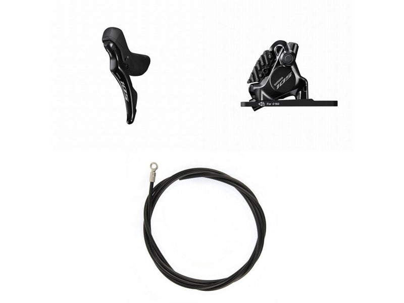 Se Shimano 105 - Bremsesæt BR-R7170/ST-R7120 - Venstre/For - Hydraulisk - Sort ❤ Stort online udvalg i Shimano ❤ Hurtig levering: 1 - 2 Hverdage samt billig fragt - Varenummer: CKP-4550170819170 og barcode / Ean: &