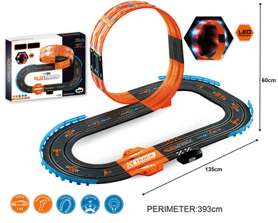 Se JJ Slot LED Racerbane 393cm 1:43 ✔ Kæmpe udvalg i  JJ Slot ✔ Hurtig levering: 1 - 2 Hverdage samt billig fragt - Varenummer: MMA-14335 og barcode / Ean: '5712548143358 på lager - Udsalg på Racerbaner Spar op til 51% - Over 434 design mærker på udsalg