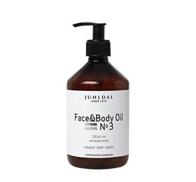 Stort online udvalg i Juhldal Face & Body Oil No3 500 ml. ❤ Juhldal ❤ Hurtig levering: 1 - 2 Hverdage og gratis fragt v/køb over 295 kr. GLS til pakkeshop ❤ Varenummer: HG-9611 og barcode / Ean: 5709333555588 på lager - Kæmpe udvalg i Personlig pleje - Over 454 kendte brands på udsalg