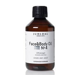 Stort online udvalg i Juhldal Face & Body Oil No4 250 ml. ❤ Juhldal ❤ Hurtig levering: 1 - 2 Hverdage og gratis fragt v/køb over 295 kr. GLS til pakkeshop ❤ Varenummer: HG-9332 og barcode / Ean: 5709333555649 på lager - Kæmpe udvalg i Personlig pleje - Over 454 kendte brands på udsalg