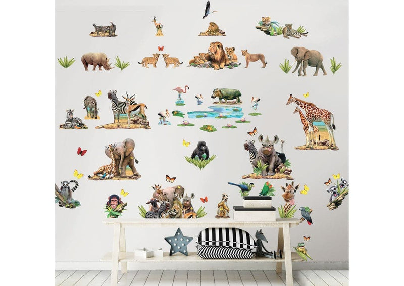Se Jungle Safari Wallstickers ✔ Kæmpe udvalg i  Walltastic ✔ Hurtig levering: 1 - 2 Hverdage samt billig fragt - Varenummer: MMA-198145439 og barcode / Ean: &