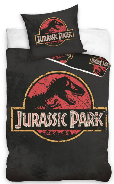 Se Jurassic Park Sengetøj 140 x 200, 100 procent bomuld ✔ Kæmpe udvalg i  mmaction ✔ Hurtig levering: 1 - 2 Hverdage samt billig fragt - Varenummer: MMA-2040347 og barcode / Ean: '5904302589278 på lager - Udsalg på Dinosaur og Drager Sengetøj Spar op til 52% - Over 785 kendte brands på udsalg
