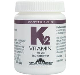 Stort online udvalg i Natur-Drogeriet K2-vitamin 180 tab. ❤ Natur Drogeriet ❤ Hurtig levering: 1 - 2 Hverdage og gratis fragt v/køb over 295 kr. GLS til pakkeshop ❤ Varenummer: HG-50508 og barcode / Ean: 5703137227177 på lager - Kæmpe udvalg i Sundhed - Over 454 design brands på udsalg