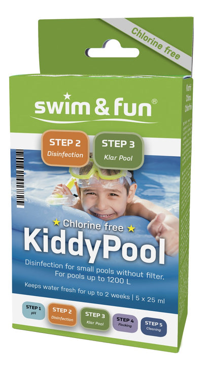 Se Kiddy Pool klorfri vandpleje til soppebassin ✔ Kæmpe udvalg i Mmaction ✔ Hurtig levering: 1 - 2 Hverdage samt billig fragt - Varenummer: MMA-2111782 og barcode / Ean: '5704841017825 på lager - Udsalg på Pool Kemikalier og Rengøring Spar op til 66% - Over 454 design mærker på udsalg