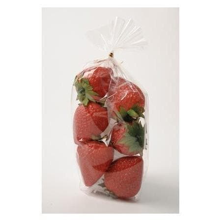 Kunstig Jordbær 5 cm. 6 stk - Køb online nu