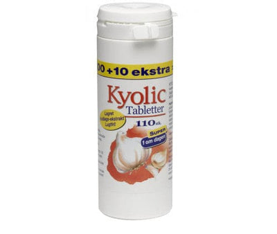 Stort online udvalg i Kyolic 100 + 10 tabletter ❤ ❤ Hurtig levering: 1 - 2 Hverdage og gratis fragt v/køb over 295 kr. GLS til pakkeshop ❤ Varenummer: HG-8504 og barcode / Ean: 5701631033546 på lager - Kæmpe udvalg i Sundhed - Over 454 kendte mærker på udsalg