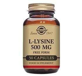 Stort online udvalg i Solgar L-Lysin aminosyre 500 mg 50 kap. ❤ Solgar ❤ Hurtig levering: 1 - 2 Hverdage og gratis fragt v/køb over 295 kr. GLS til pakkeshop ❤ Varenummer: HG-22699 og barcode / Ean: 033984016804 på lager - Kæmpe udvalg i Sundhed - Over 434 design mærker på udsalg