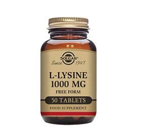 Stort online udvalg i Solgar L-Lysine 1000 mg 50 tabl. ❤ Solgar ❤ Hurtig levering: 1 - 2 Hverdage og gratis fragt v/køb over 295 kr. GLS til pakkeshop ❤ Varenummer: HG-52999 og barcode / Ean: 033984017009 på lager - Kæmpe udvalg i Sundhed - Over 434 design mærker på udsalg