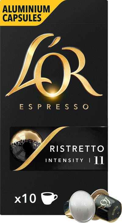 Se L Or Espresso 11 Ristretto kaffekapsler ❤ Stort online udvalg i L`Or ❤ Hurtig levering: 1 - 2 Hverdage samt billig fragt ❤ Varenummer: ELG-12879 og barcode / Ean: 8711000891643 på lager - Udsalg på Kaffetilbehør - Over 454 kendte mærker på udsalg