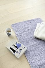 Rug Solid Cotton Tæppe Lavender 75x200 cm