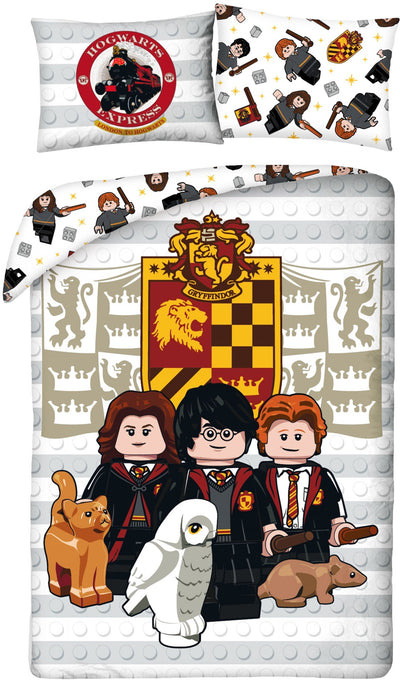 Se Lego Harry Potter Sengetøj 140 x 200 cm  - 100 Procent Bomuld ✔ Kæmpe udvalg i  mmaction ✔ Hurtig levering: 1 - 2 Hverdage samt billig fragt - Varenummer: MMA-2001178 og barcode / Ean: '5904209604746 på lager - Udsalg på Harry Potter Sengetøj Spar op til 53% - Over 434 design mærker på udsalg
