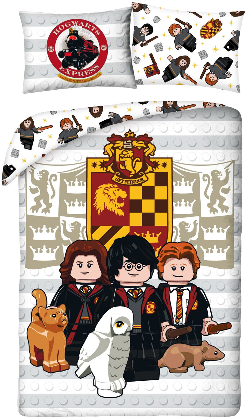 Se Lego Harry Potter Sengetøj 140 x 200 cm  - 100 Procent Bomuld ✔ Kæmpe udvalg i  mmaction ✔ Hurtig levering: 1 - 2 Hverdage samt billig fragt - Varenummer: MMA-2001178 og barcode / Ean: &