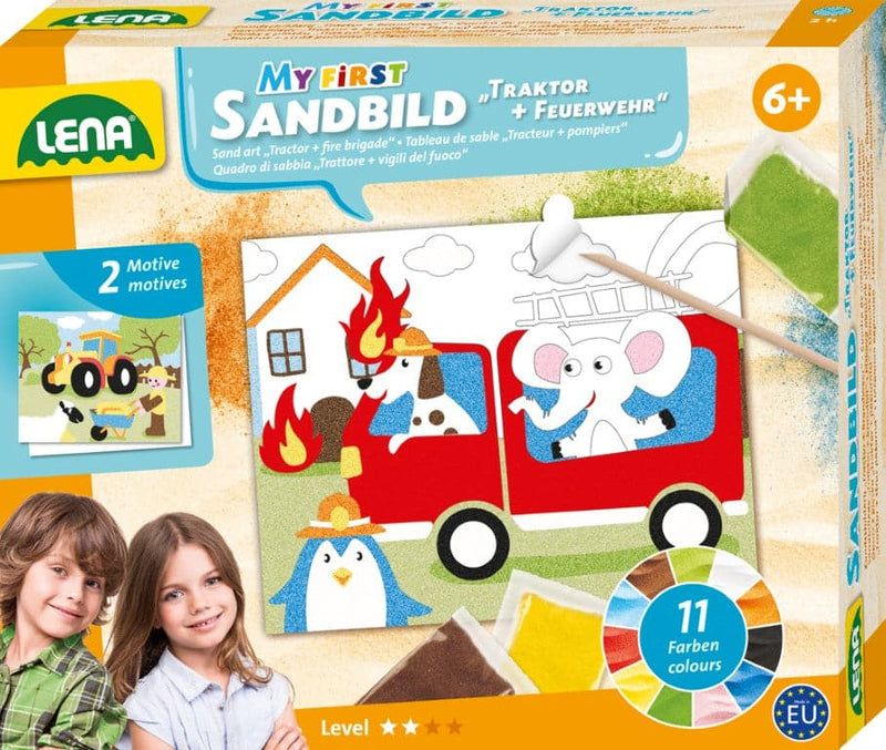 Se LENA Sand Kunst sæt til børn - Køretøjer ✔ Kæmpe udvalg i Lena ✔ Hurtig levering: 1 - 2 Hverdage samt billig fragt - Varenummer: MMA-18242671 og barcode / Ean: &