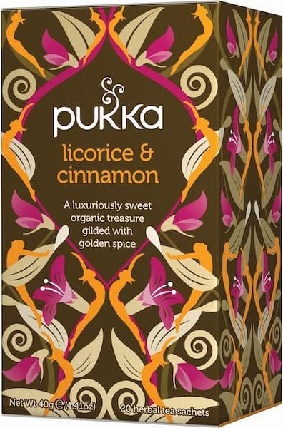 Stort online udvalg i Pukka Licorice & Cinnamon 20 breve ❤ Pukka ❤ Hurtig levering: 1 - 2 Hverdage og gratis fragt v/køb over 295 kr. GLS til pakkeshop ❤ Varenummer: HG-19979 og barcode / Ean: på lager - Kæmpe udvalg i Mad & drikke - Over 434 design brands på udsalg