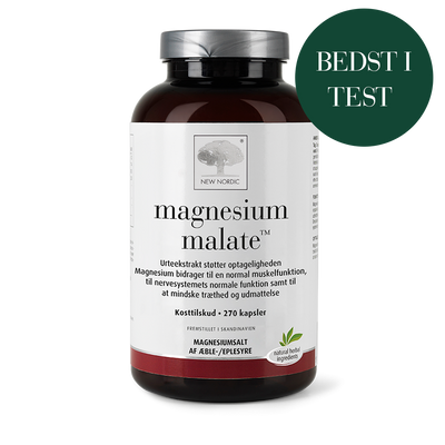 Stort online udvalg i New Nordic Magnesium Malate 270 kapsler ❤ New Nordic ❤ Hurtig levering: 1 - 2 Hverdage og gratis fragt v/køb over 295 kr. GLS til pakkeshop ❤ Varenummer: HG-45032 og barcode / Ean: 5021807450329 på lager - Kæmpe udvalg i Sundhed - Over 454 design brands på udsalg