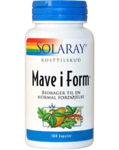 Stort online udvalg i Solaray Mave i Form 100 kaps. ❤ Solaray ❤ Hurtig levering: 1 - 2 Hverdage og gratis fragt v/køb over 295 kr. GLS til pakkeshop ❤ Varenummer: HG-9244 og barcode / Ean: 076280781229 på lager - Kæmpe udvalg i Kosttilskud - Over 434 design mærker på udsalg