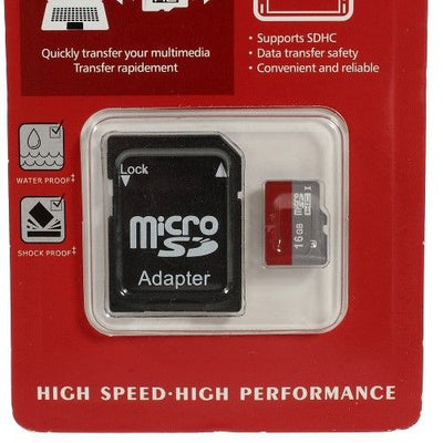 Se 16GB High Speed Micro SDHC Hukommelseskort med SD Adapter ❤ Stort online udvalg i Capida ❤ Hurtig levering: 1 - 2 Hverdage samt billig fragt - Varenummer: CPD-T55MCARD-412 og barcode / Ean: på lager - Udsalg på pc / mac tilbehør Spar op til 57% - Over 785 kendte brands på udsalg