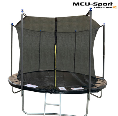Se MCU-Sport Classic Plus V2  3,05M Trampolin + Sikkerhedsnet + Stige Sort ✔ Kæmpe udvalg i  MCU-Sport ✔ Hurtig levering: 1 - 2 Hverdage samt billig fragt - Varenummer: MMA-13782 og barcode / Ean: '5712548136671 på lager - Udsalg på Have Trampoliner Spar op til 57% - Over 785 kendte brands på udsalg